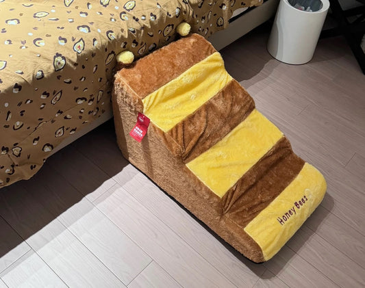 Pet Stairs – 3-Step Design (Honey Bee Style)
