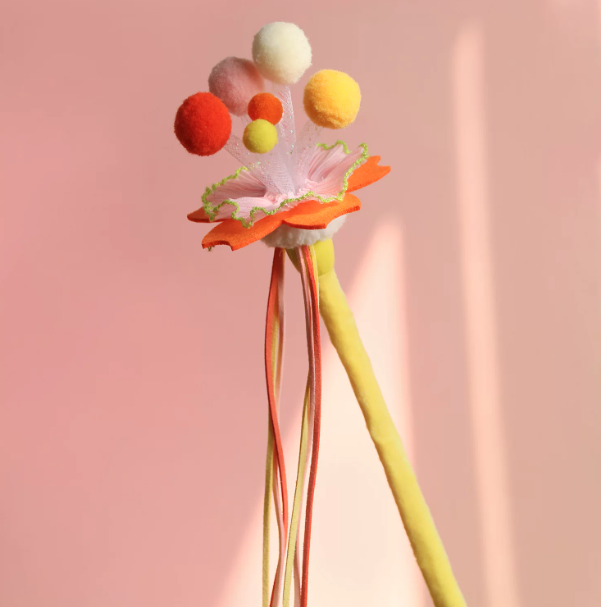 Rainbow Magic Flower Bouquet Cat Teaser Wand