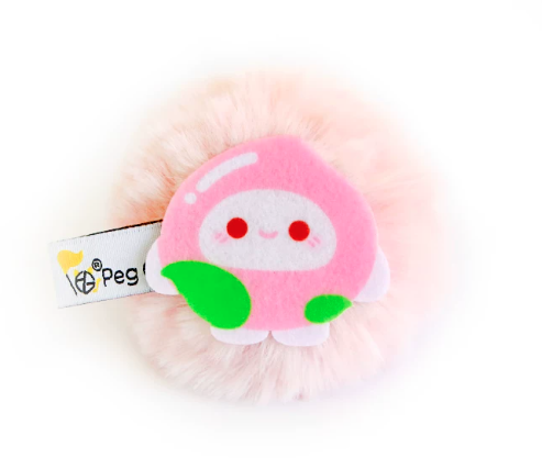 Cartoon Plush Catnip Ball with Bell – Fluffy Magic Pom Toy