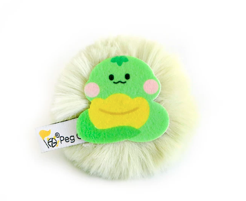 Cartoon Plush Catnip Ball with Bell – Fluffy Magic Pom Toy