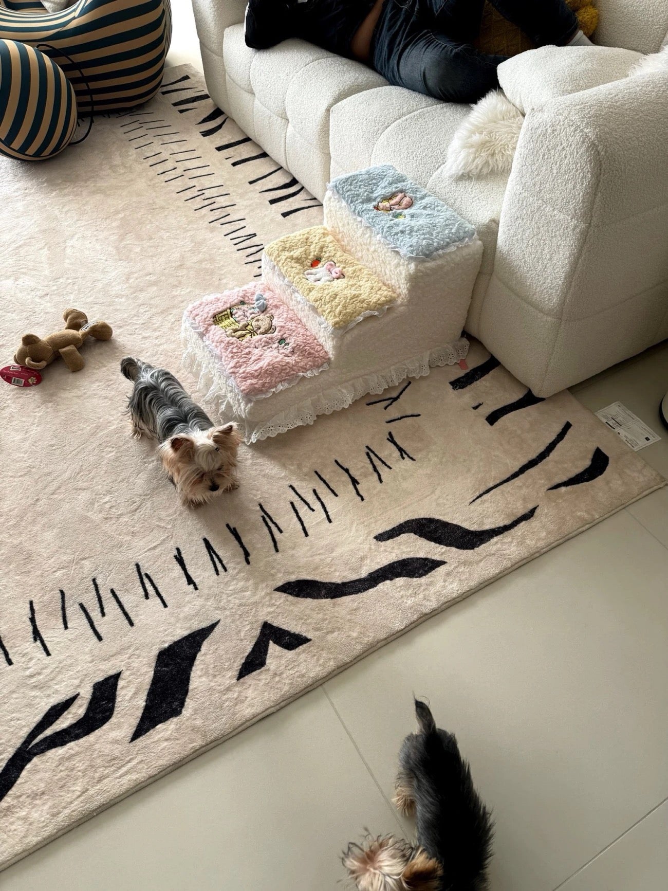 Lace-Style 3-Step Pet Stairs