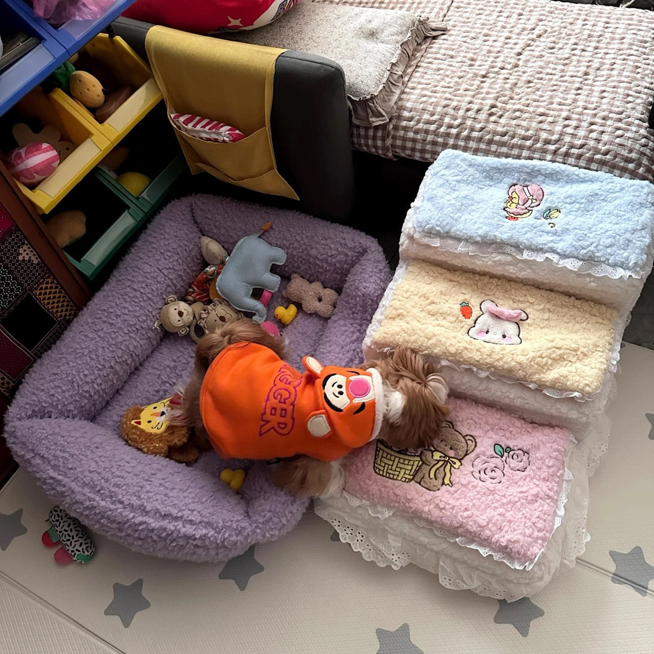 Lace-Style 3-Step Pet Stairs