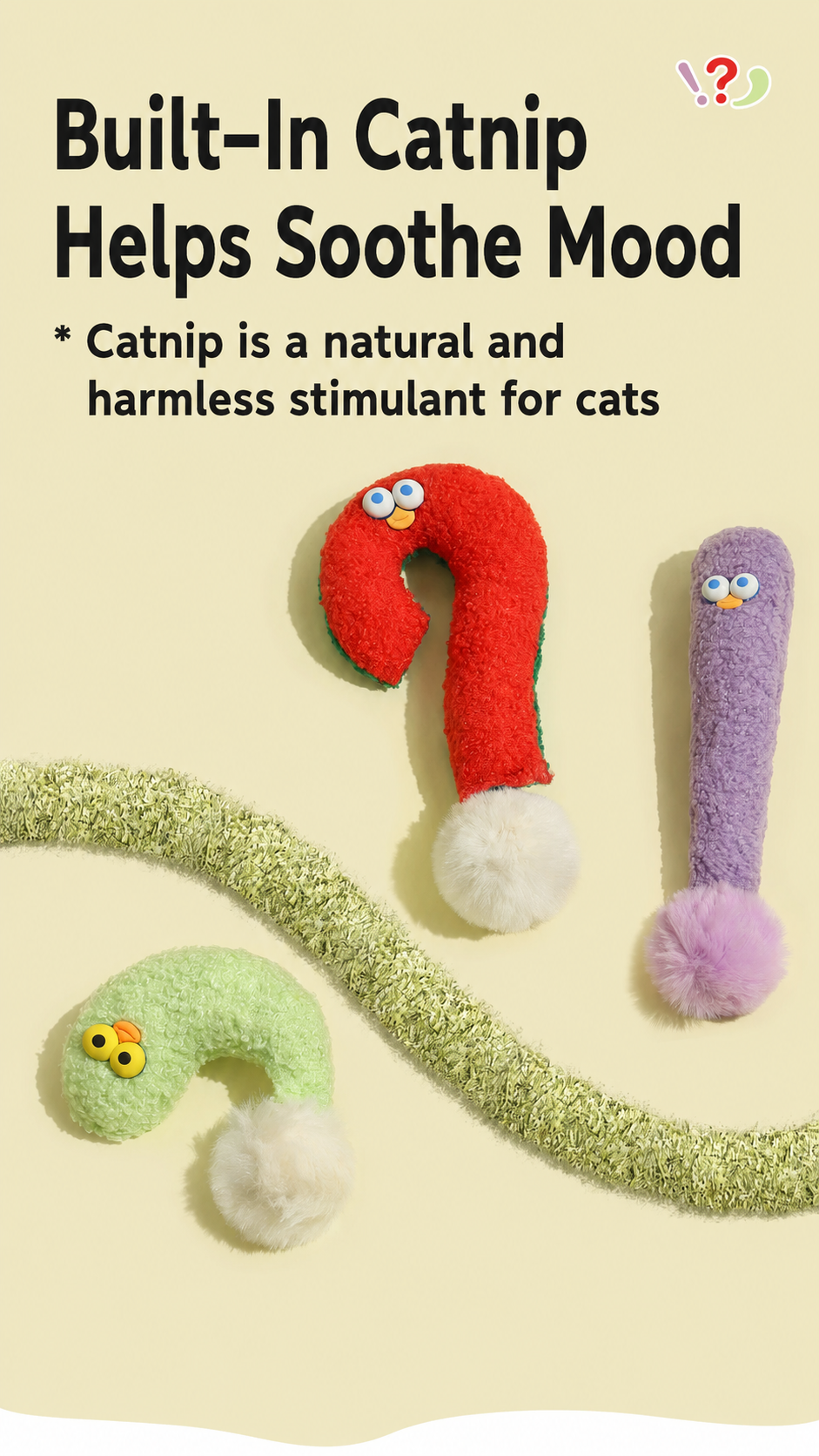 Cat Toy with Crinkle Paper & Catnip