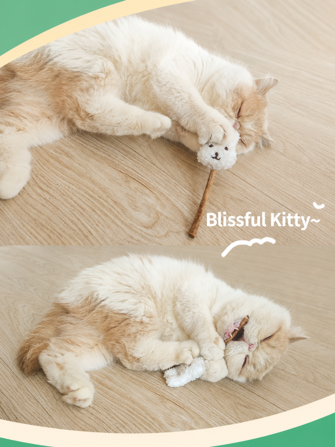 Silvervine Chew Stick Cat Toy with Plush Topper – Natural Dental Teaser (Bunny, Bear, Duck & More)