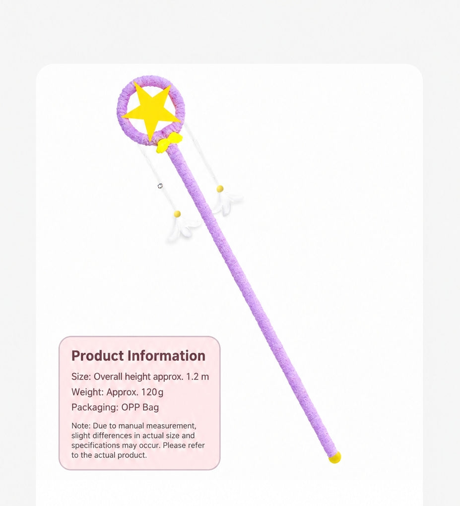 Magic Wand Cat Teaser – Plush Fairy Wand