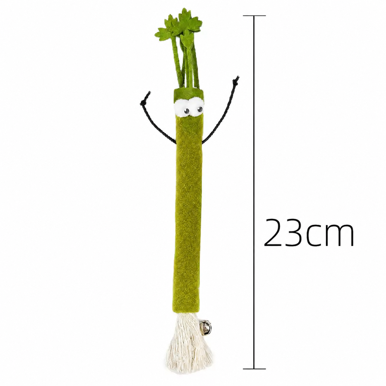 Felt Veggie Cat Toy with Bell – Carrot & Celery Chew Stick