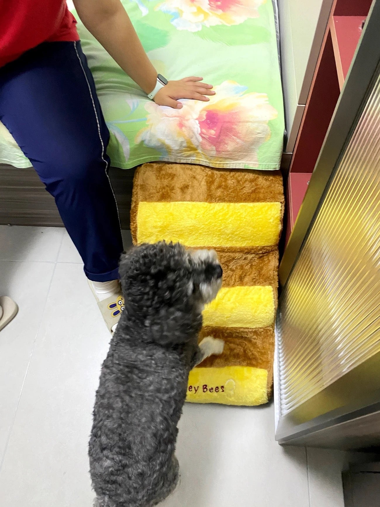 Pet Stairs – 3-Step Design (Honey Bee Style)